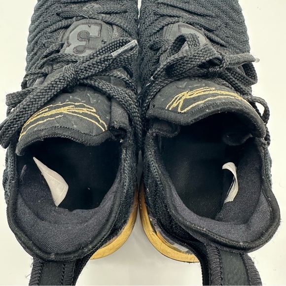 NIKE LEBRON XVI 16 "I'M KING" BLACK METALLIC GOLD 2018 BQ5969-007 Men’s Size 7.5 - Picture 11 of 12